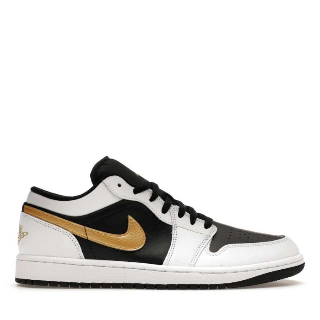 Retro 1 Low Gold Swoosh