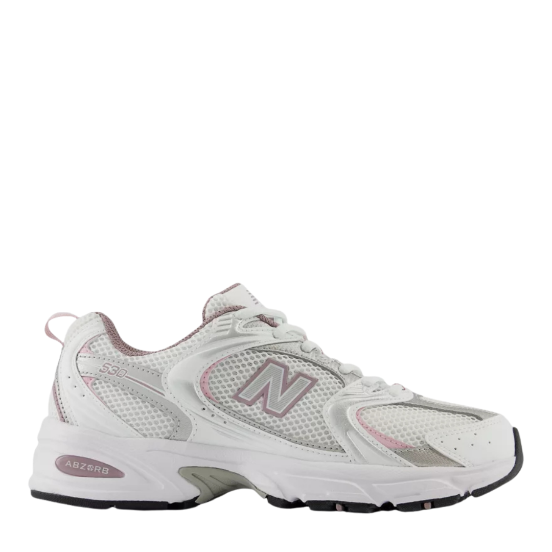 NB530 White Silver Pink
