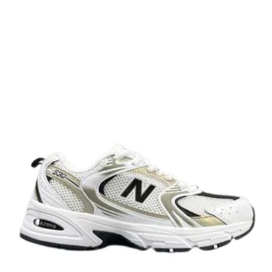 NB530 White and Gold Metallic