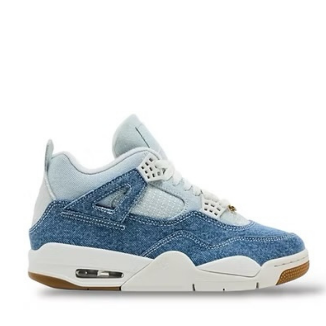 Retro 4 Denim Worn Blue