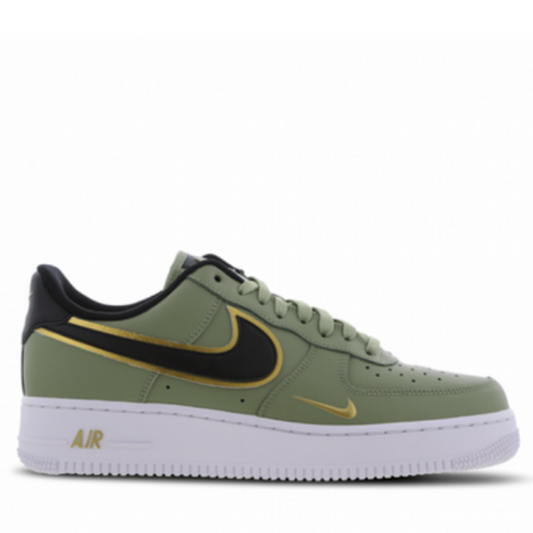 AF1 Double Swoosh Olive Gold