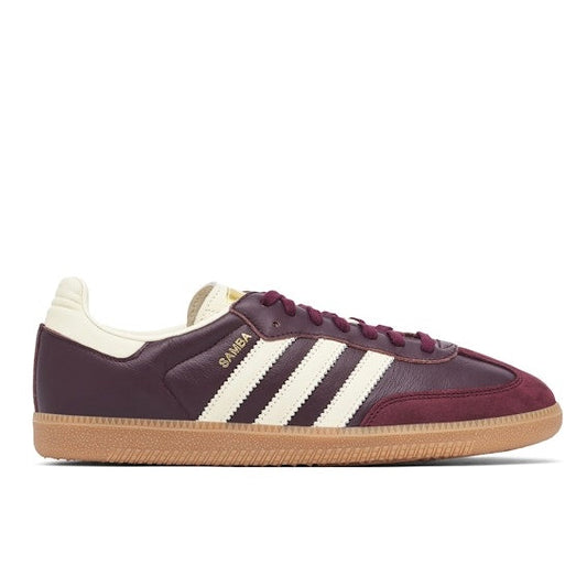 Adidas Samba Maroon Gold Metallic